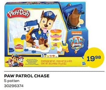 Aanbiedingen Paw patrol chase - Play-Doh - Geldig van 21/10/2022 tot 07/12/2022 bij Supra Bazar