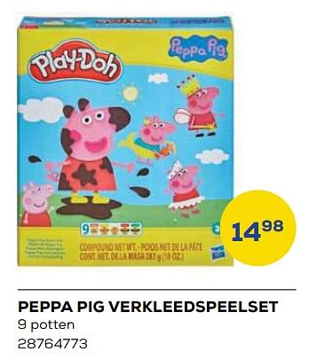 Aanbiedingen Peppa pig verkleedspeelset - Play-Doh - Geldig van 21/10/2022 tot 07/12/2022 bij Supra Bazar