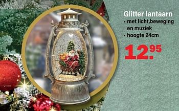 Aanbiedingen Glitter lantaarn - Huismerk - Van Cranenbroek - Geldig van 17/10/2022 tot 05/11/2022 bij Van Cranenbroek
