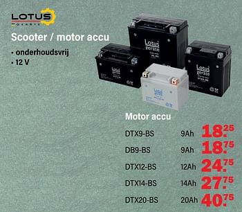 Aanbiedingen Lotus geräte motor accu dtx9-bs - Lotus Geräte - Geldig van 17/10/2022 tot 05/11/2022 bij Van Cranenbroek