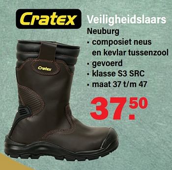 Aanbiedingen Veiligheidslaars - Cratex - Geldig van 17/10/2022 tot 05/11/2022 bij Van Cranenbroek