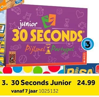 Aanbiedingen 30 seconds junior - 999games - Geldig van 01/10/2022 tot 05/12/2022 bij Intertoys