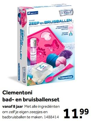 Aanbiedingen Clementoni bad- en bruisballenset - Clementoni - Geldig van 01/10/2022 tot 05/12/2022 bij Intertoys