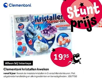 Aanbiedingen Clementoni kristallen kweken - Clementoni - Geldig van 01/10/2022 tot 05/12/2022 bij Intertoys