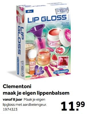 Aanbiedingen Clementoni maak je eigen lippenbalsem - Clementoni - Geldig van 01/10/2022 tot 05/12/2022 bij Intertoys