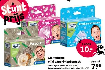 Aanbiedingen Clementoni mini experimenteerset - Clementoni - Geldig van 01/10/2022 tot 05/12/2022 bij Intertoys