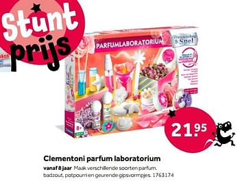 Aanbiedingen Clementoni parfum laboratorium - Clementoni - Geldig van 01/10/2022 tot 05/12/2022 bij Intertoys