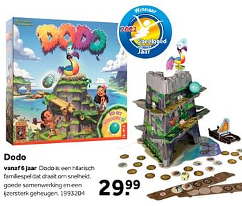 Aanbiedingen Dodo - 999games - Geldig van 01/10/2022 tot 05/12/2022 bij Intertoys