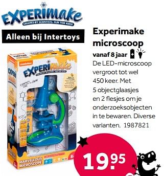 Aanbiedingen Experimake microscoop - Addo - Geldig van 01/10/2022 tot 05/12/2022 bij Intertoys