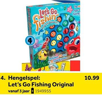 Aanbiedingen Hengelspel: let’s go fishing original - Goliath - Geldig van 01/10/2022 tot 05/12/2022 bij Intertoys