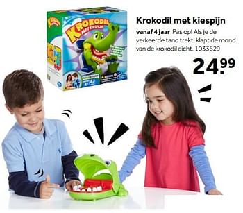 Aanbiedingen Krokodil met kiespijn - Hasbro - Geldig van 01/10/2022 tot 05/12/2022 bij Intertoys