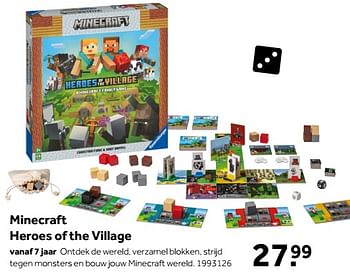 Aanbiedingen Minecraft heroes of the village - Ravensburger - Geldig van 01/10/2022 tot 05/12/2022 bij Intertoys