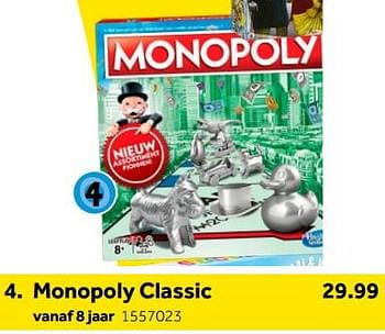 Aanbiedingen Monopoly classic - Hasbro - Geldig van 01/10/2022 tot 05/12/2022 bij Intertoys