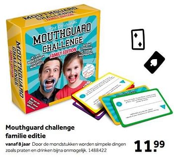 Aanbiedingen Mouthguard challenge familie editie - Identity Games - Geldig van 01/10/2022 tot 05/12/2022 bij Intertoys