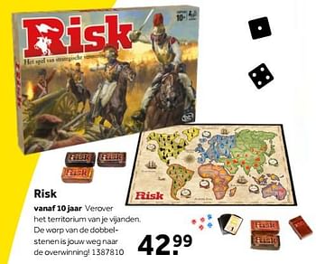 Aanbiedingen Risk - Hasbro - Geldig van 01/10/2022 tot 05/12/2022 bij Intertoys