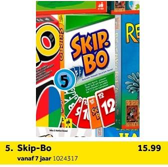 Aanbiedingen Skip-bo - Mattel - Geldig van 01/10/2022 tot 05/12/2022 bij Intertoys