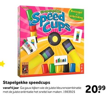 Aanbiedingen Stapelgekke speedcups - 999games - Geldig van 01/10/2022 tot 05/12/2022 bij Intertoys