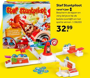 Aanbiedingen Stef stuntpiloot - Hasbro - Geldig van 01/10/2022 tot 05/12/2022 bij Intertoys