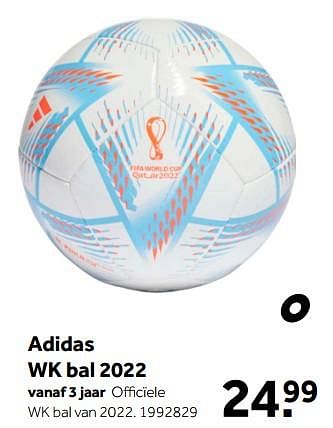 Aanbiedingen Adidas wk bal 2022 - Adidas - Geldig van 01/10/2022 tot 05/12/2022 bij Intertoys