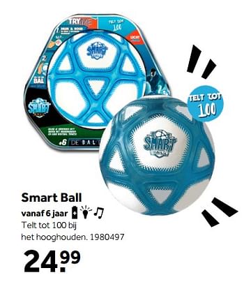 Aanbiedingen Smart ball - Smart - Geldig van 01/10/2022 tot 05/12/2022 bij Intertoys