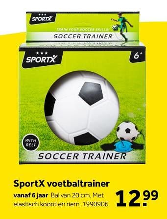 Aanbiedingen Sportx voetbaltrainer - SportX - Geldig van 01/10/2022 tot 05/12/2022 bij Intertoys