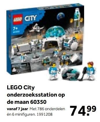 Aanbiedingen Lego city onderzoeksstation op de maan 60350 - Lego - Geldig van 01/10/2022 tot 05/12/2022 bij Intertoys