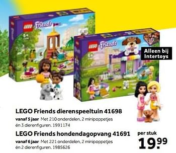 Aanbiedingen Lego friends dierenspeeltuin 41698 - Lego - Geldig van 01/10/2022 tot 05/12/2022 bij Intertoys