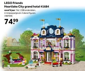 Aanbiedingen Lego friends heartlake city grand hotel 41684 - Lego - Geldig van 01/10/2022 tot 05/12/2022 bij Intertoys