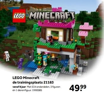 Aanbiedingen Lego minecraft de trainingsplaats 21183 - Lego - Geldig van 01/10/2022 tot 05/12/2022 bij Intertoys