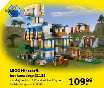 Aanbiedingen Lego minecraft het lamadorp 21188 - Lego - Geldig van 01/10/2022 tot 05/12/2022 bij Intertoys