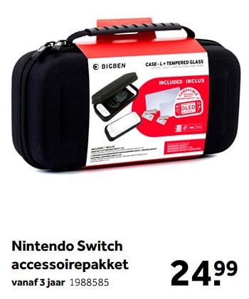 Aanbiedingen Nintendo switch accessoirepakket - Nintendo - Geldig van 01/10/2022 tot 05/12/2022 bij Intertoys