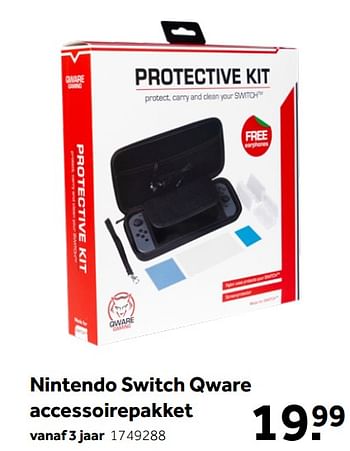 Aanbiedingen Nintendo switch qware accessoirepakket - Nintendo - Geldig van 01/10/2022 tot 05/12/2022 bij Intertoys