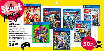 Aanbiedingen Ps4 lego games - Warner Brothers Interactive Entertainment - Geldig van 01/10/2022 tot 05/12/2022 bij Intertoys