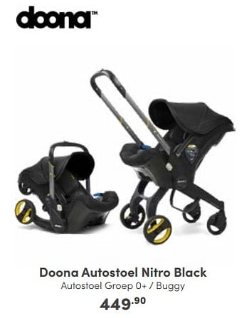 Aanbiedingen Doona autostoel nitro black - Doona - Geldig van 23/10/2022 tot 29/10/2022 bij Baby & Tiener Megastore