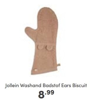 Aanbiedingen Jollein washand badstof ears biscuit - Jollein - Geldig van 23/10/2022 tot 29/10/2022 bij Baby & Tiener Megastore