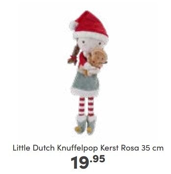 Aanbiedingen Little dutch knuffelpop kerst rosa - Little Dutch - Geldig van 23/10/2022 tot 29/10/2022 bij Baby & Tiener Megastore