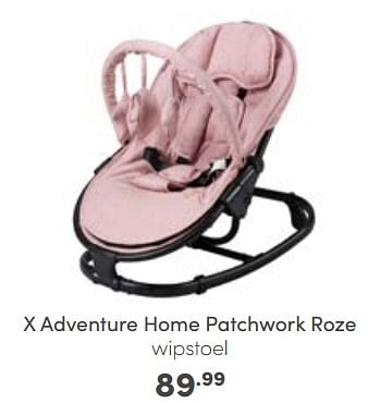 Aanbiedingen X adventure home patchwork roze - Xadventure - Geldig van 23/10/2022 tot 29/10/2022 bij Baby & Tiener Megastore