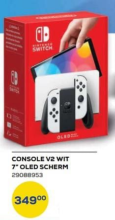 Aanbiedingen Console v2 wit 7`` oled scherm - Nintendo - Geldig van 21/10/2022 tot 07/12/2022 bij Supra Bazar