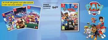 Aanbiedingen Mario rabbids - Nintendo - Geldig van 21/10/2022 tot 07/12/2022 bij Supra Bazar