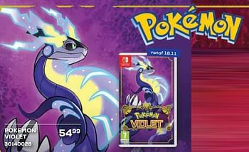 Aanbiedingen Pokemon violet - Nintendo - Geldig van 21/10/2022 tot 07/12/2022 bij Supra Bazar