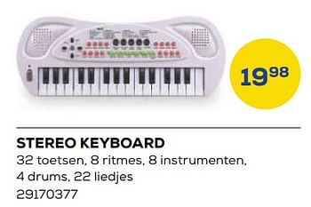 Aanbiedingen Stereo keyboard - Huismerk - Supra Bazar - Geldig van 21/10/2022 tot 07/12/2022 bij Supra Bazar