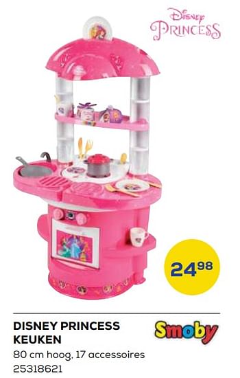 Aanbiedingen Disney princess keuken - Smoby - Geldig van 21/10/2022 tot 07/12/2022 bij Supra Bazar