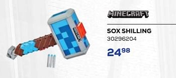 Aanbiedingen Sox shilling - Minecraft - Geldig van 21/10/2022 tot 07/12/2022 bij Supra Bazar
