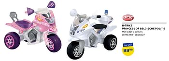 Aanbiedingen B-trike princess of belgische politie - Loko toys - Geldig van 21/10/2022 tot 07/12/2022 bij Supra Bazar