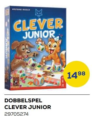 Aanbiedingen Dobbelspel clever junior - 999games - Geldig van 21/10/2022 tot 07/12/2022 bij Supra Bazar