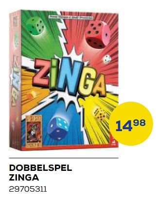 Aanbiedingen Dobbelspel zinga - 999games - Geldig van 21/10/2022 tot 07/12/2022 bij Supra Bazar