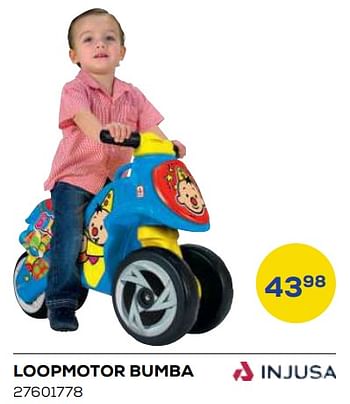 Aanbiedingen Loopmotor bumba - Injusa - Geldig van 21/10/2022 tot 07/12/2022 bij Supra Bazar