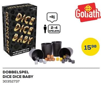 Aanbiedingen Dobbelspel dice dice baby - Goliath - Geldig van 21/10/2022 tot 07/12/2022 bij Supra Bazar