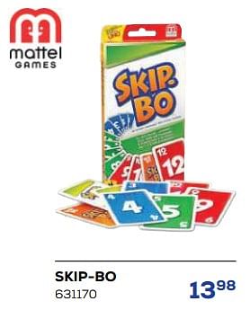 Aanbiedingen Skip-bo - Mattel - Geldig van 21/10/2022 tot 07/12/2022 bij Supra Bazar