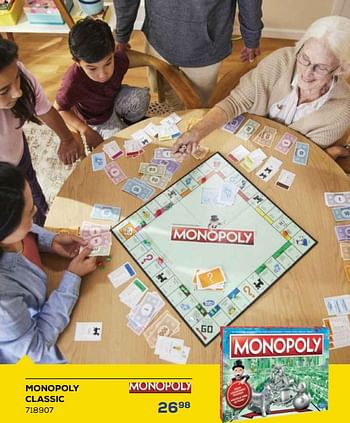 Aanbiedingen Monopoly classic - Hasbro - Geldig van 21/10/2022 tot 07/12/2022 bij Supra Bazar